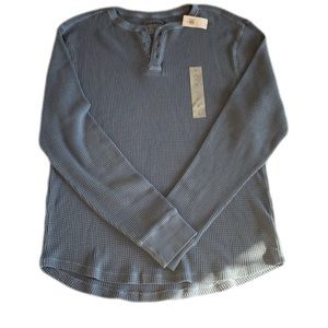 New 98% cotton waffle long sleeve shirt by Old Navy cornflower blue Sz  L